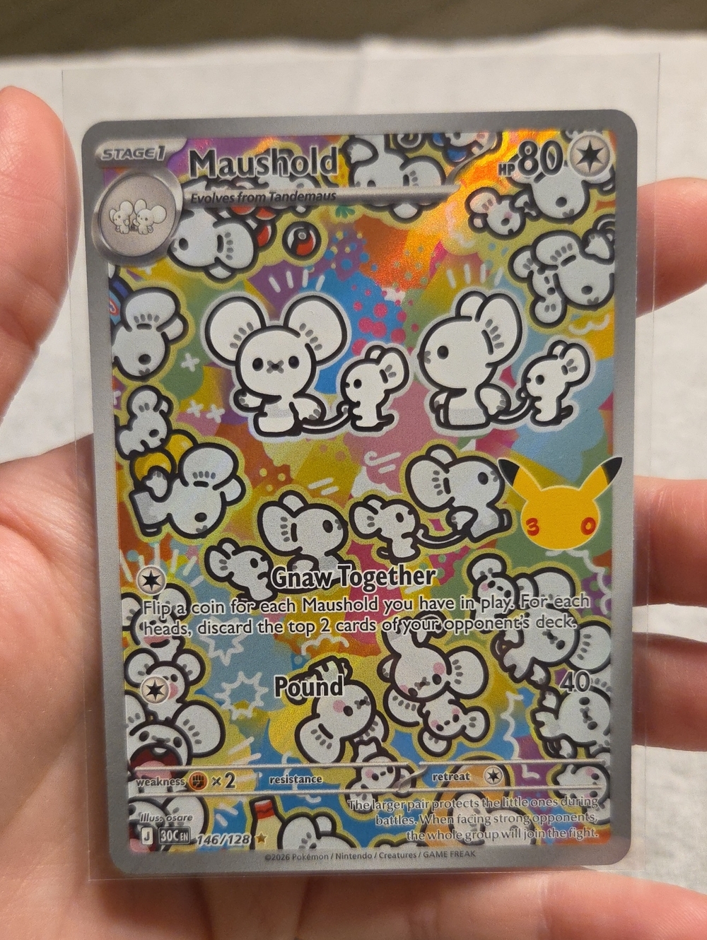Pokemon 30th Celebration Maushold 146 IR